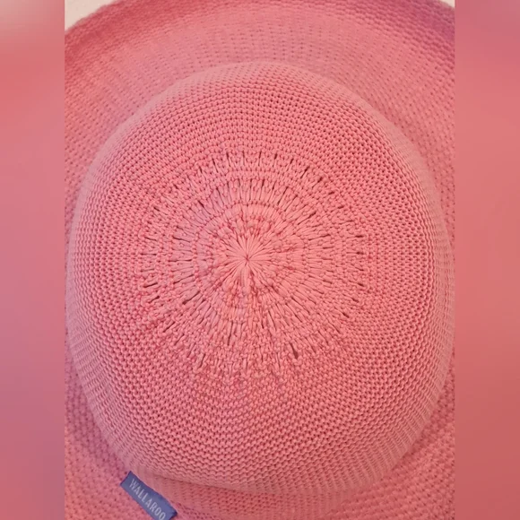 Wallaroo Victoria Classic Wide-Brim Pink Sun Hat for Women - Picture 6 of 9